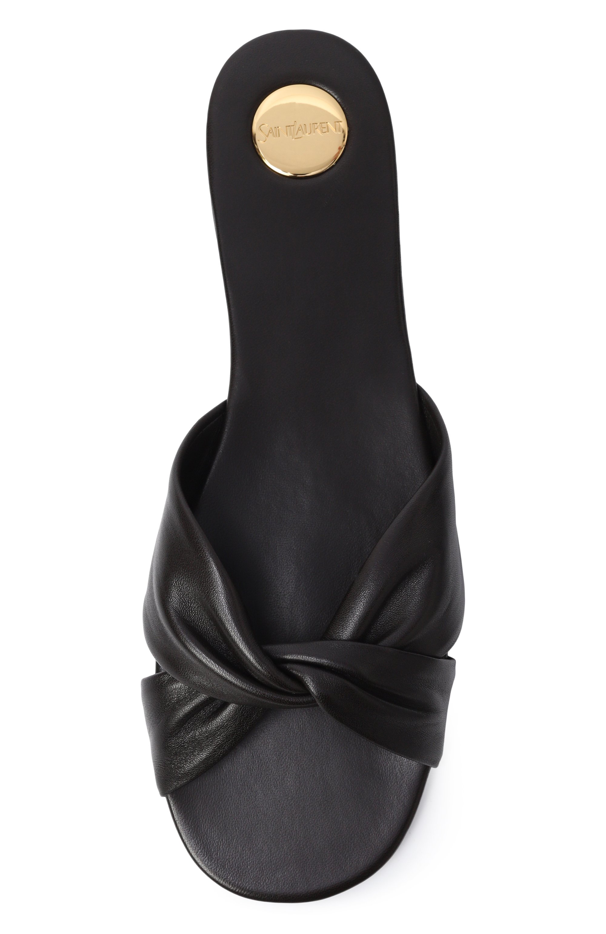 Кожаные шлепанцы SAINT LAURENT, арт. 860614/AADF0, фото 6