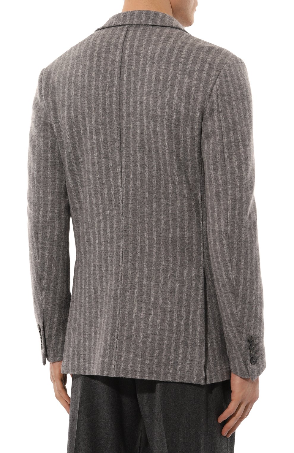 Шерстяной пиджак CANALI серого цвета по цене 110500 руб., арт. J0147/JY02564, фото 6 Шерстяной пиджак CANALI, арт. J0147/JY02564, фото 6