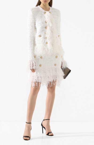 Жакет BALMAIN белого цвета по цене 238500 руб., арт. TF17554/K007, фото 2 Жакет BALMAIN, арт. TF17554/K007, фото 2