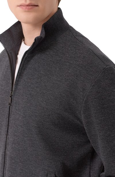 Толстовка из шелка и кашемира ANDREA CAMPAGNA, арт. JACKET/15038, фото 5