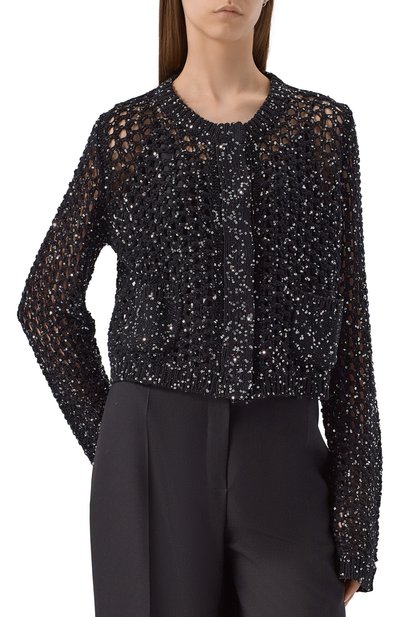 Хлопковый кардиган с отделкой пайетками PERVERT, арт. PE25/CR01/60-02, фото 3