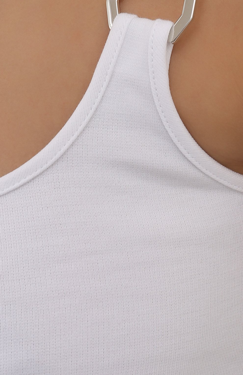 Хлопковый топ THE ATTICO белого цвета по цене 42950 руб., арт. 213WCT56/C040, фото 5 Хлопковый топ THE ATTICO, арт. 213WCT56/C040, фото 5