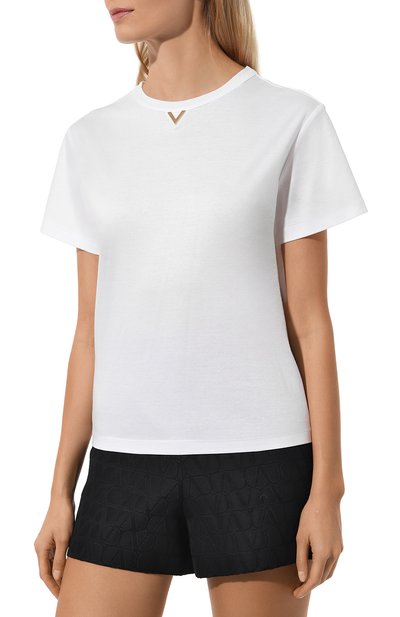 Хлопковая футболка VALENTINO, арт. 5B3MG23K8PA, фото 3