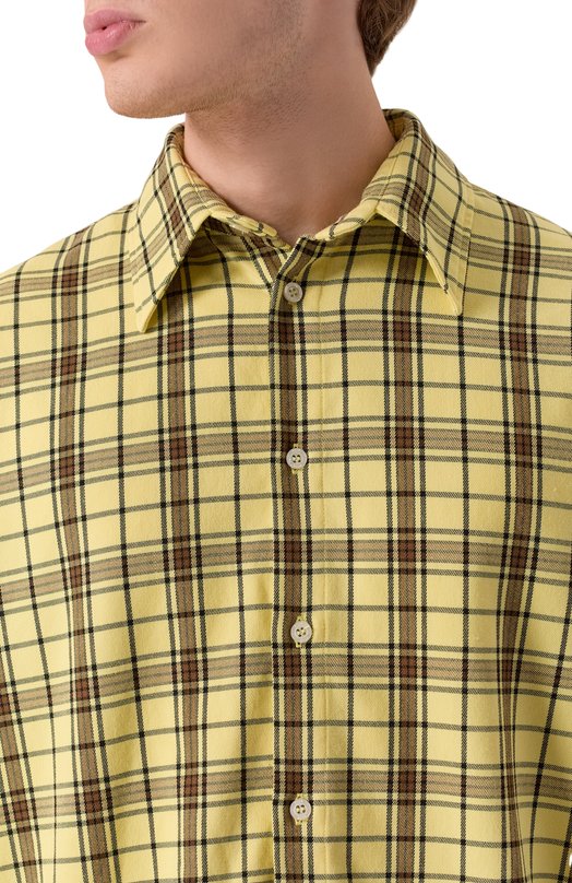 Рубашка MSGM 3940ME11T/257503 Жёлтый  3940ME11T/257503 Фото 5