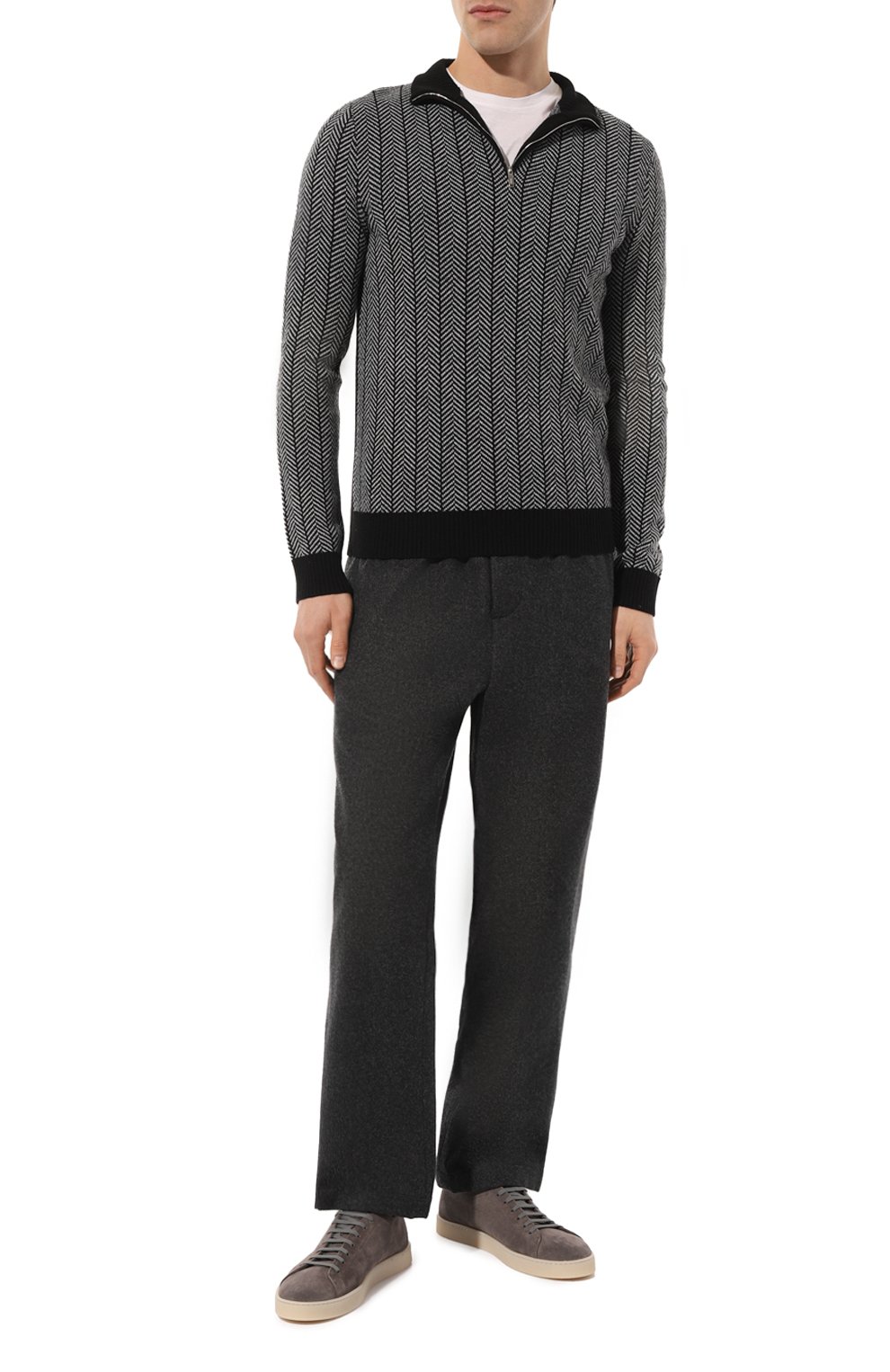 Замшевые кеды clio BLU BARRETT темно-серого цвета по цене 49100 руб., арт. CLI0-12287.19, фото 2 Замшевые кеды clio BLU BARRETT, арт. CLI0-12287.19, фото 2