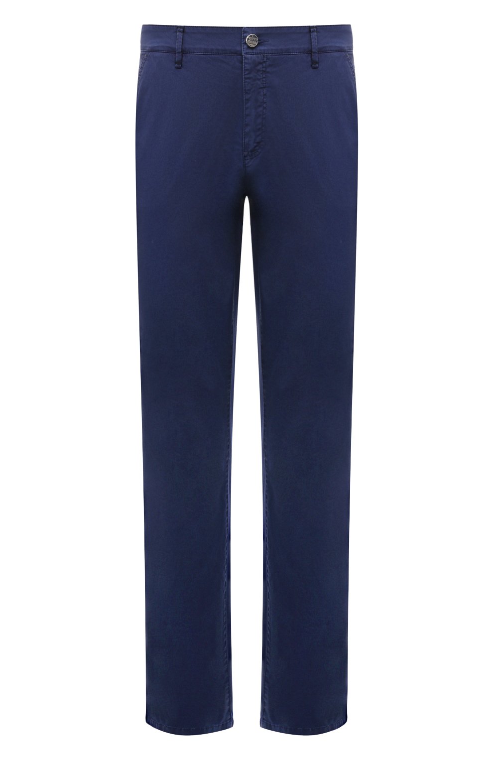 Хлопковые брюки ZILLI синего цвета по цене 119000 руб., арт. CP904BM0480VZL000, фото 1 Хлопковые брюки ZILLI, арт. CP904BM0480VZL000, фото 1