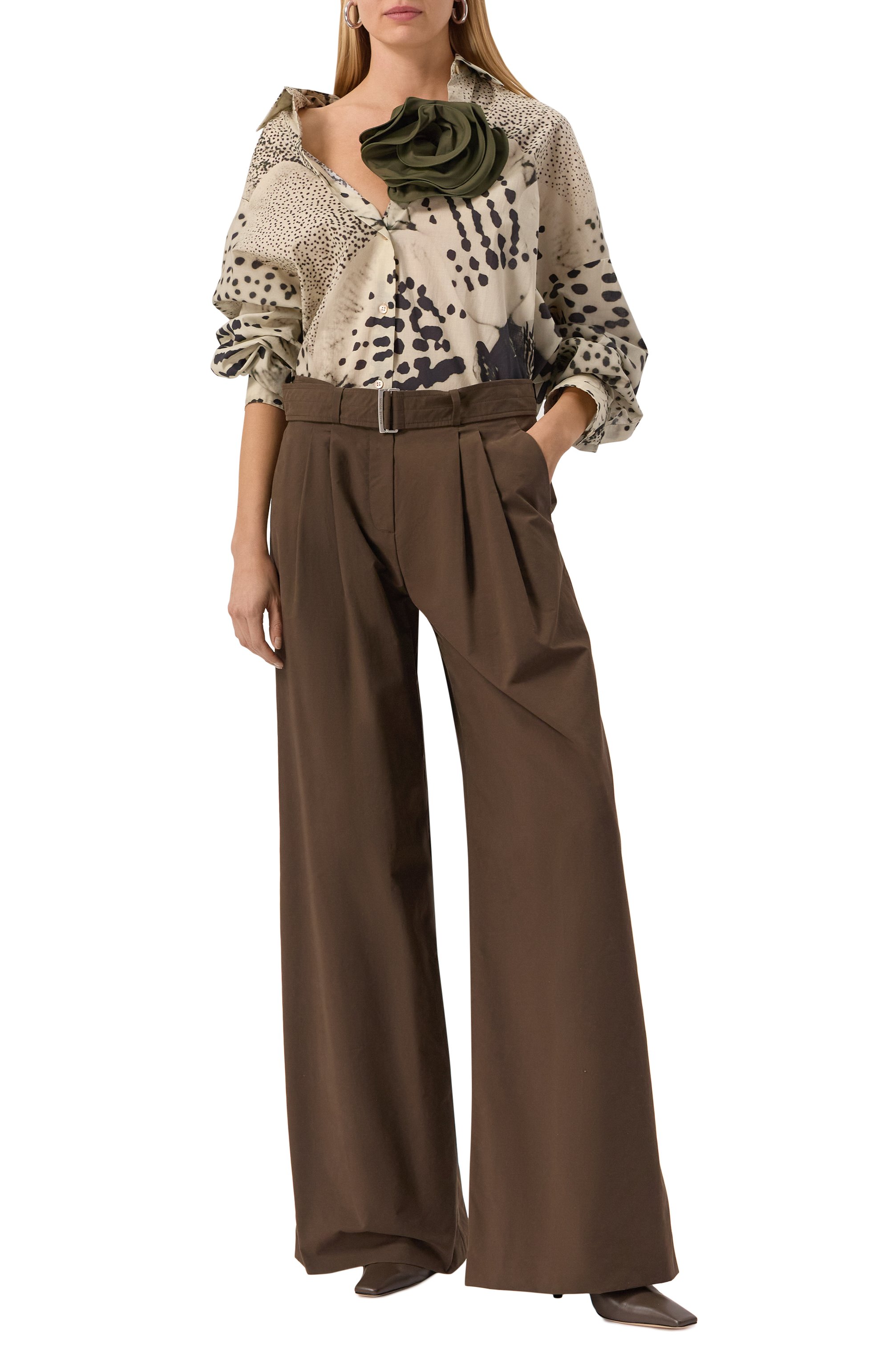 Хлопковые брюки MAGDA BUTRYM, арт. 168425, фото 2