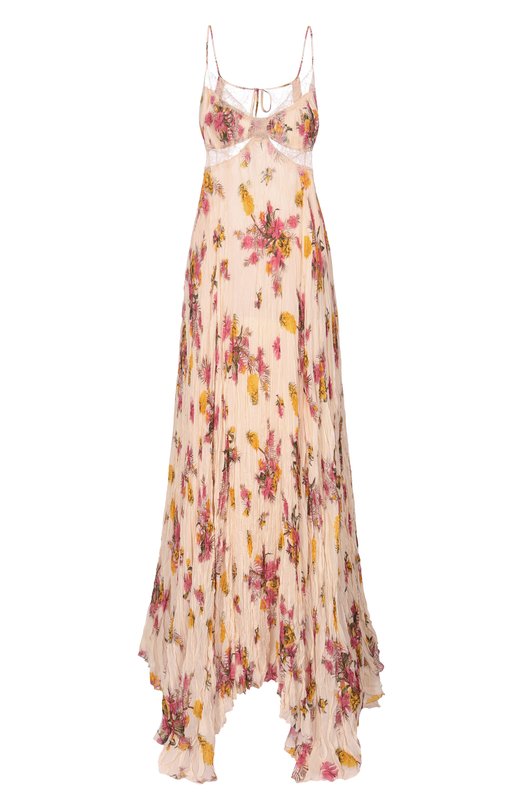 Платье из вискозы Blumarine 2A805A Бежевый 2A805A