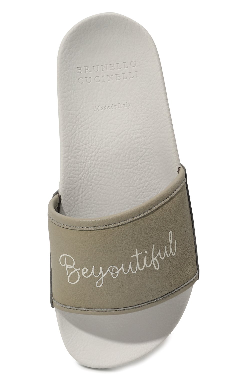 Кожаные шлепанцы BRUNELLO CUCINELLI, арт. BZ0591G249, фото 4