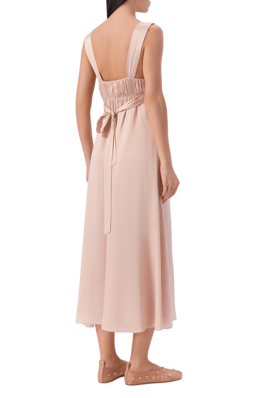 Шелковое платье Chloé CH26SR097008 Розовый  CH26SR097008 Фото 3