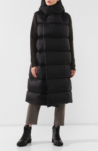 Пуховый жилет RICK OWENS черного цвета по цене 89200 руб., арт. RP19F5914/NZD3, фото 2 Пуховый жилет RICK OWENS, арт. RP19F5914/NZD3, фото 2
