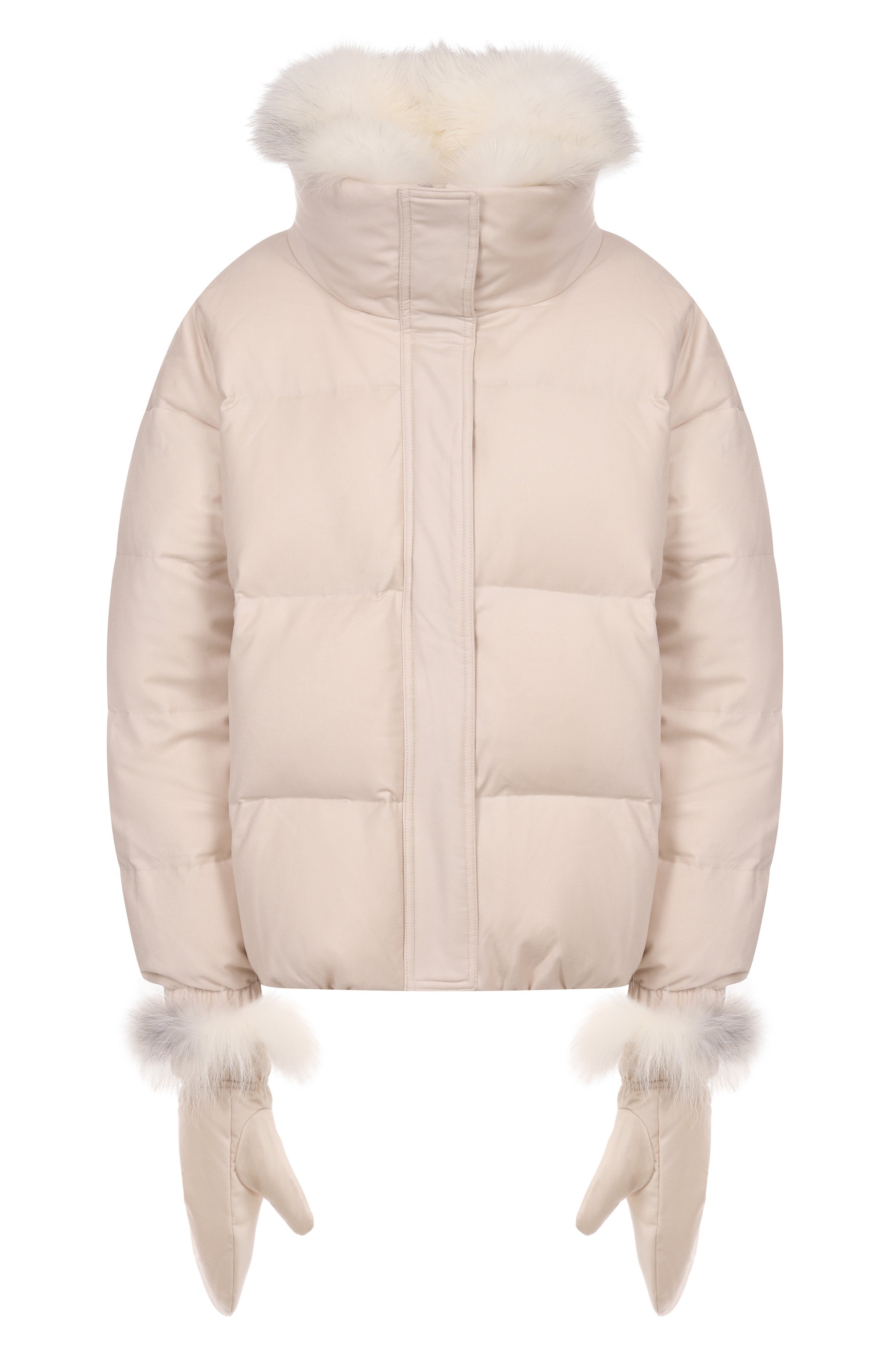 Пуховик с отделкой из песца YVES SALOMON, арт. V09066/W02W, фото 1