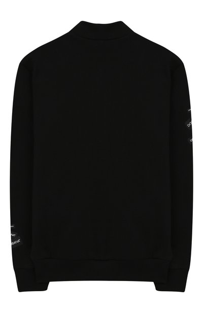 Хлопковый кардиган DOLCE & GABBANA черного цвета по цене 20650 руб., арт. L4JW2G/G7R0H/8-14, фото 2 Хлопковый кардиган DOLCE & GABBANA, арт. L4JW2G/G7R0H/8-14, фото 2