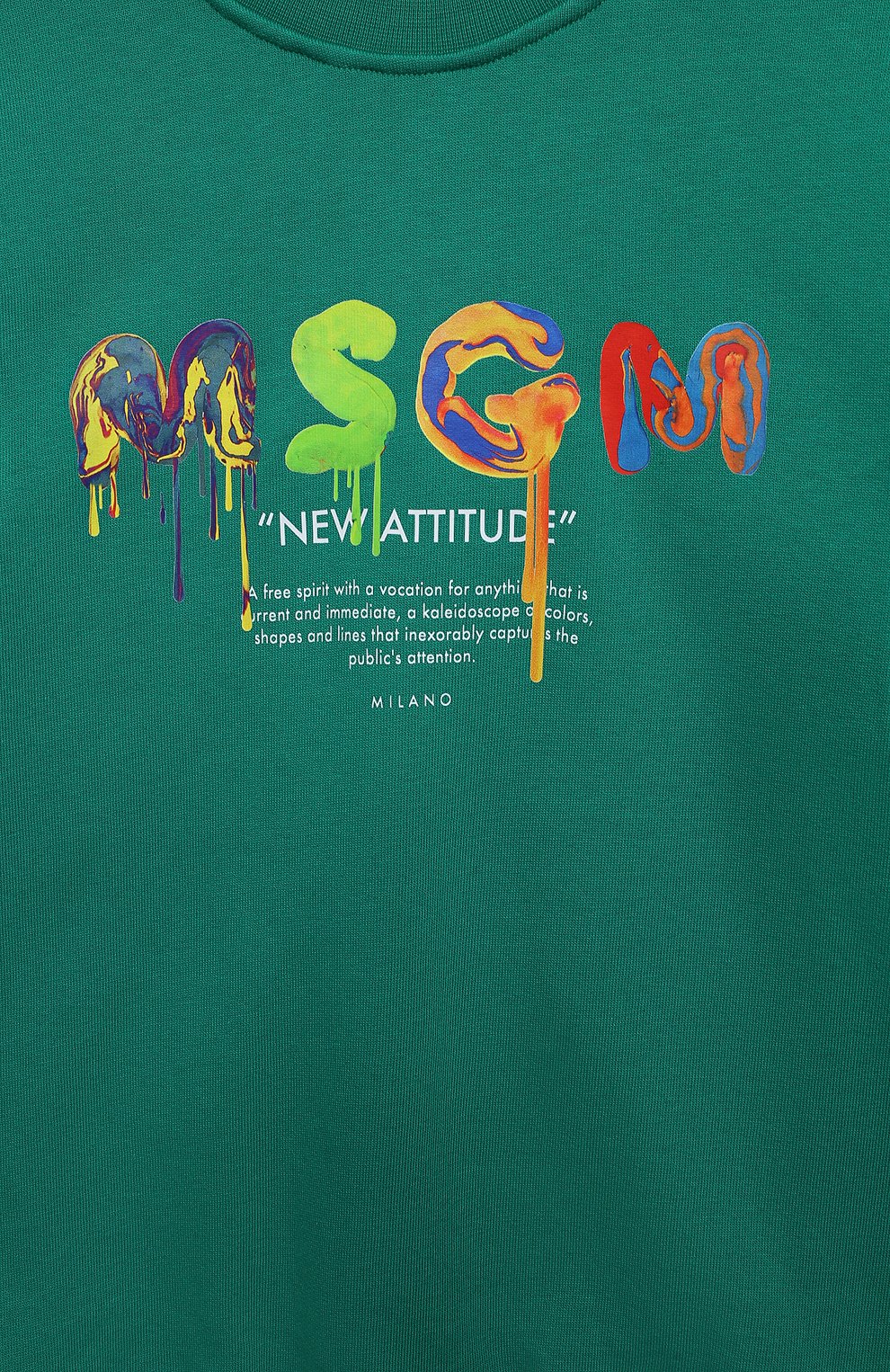 Хлопковый свитшот MSGM KIDS, арт. F3MSJBSW170, фото 3