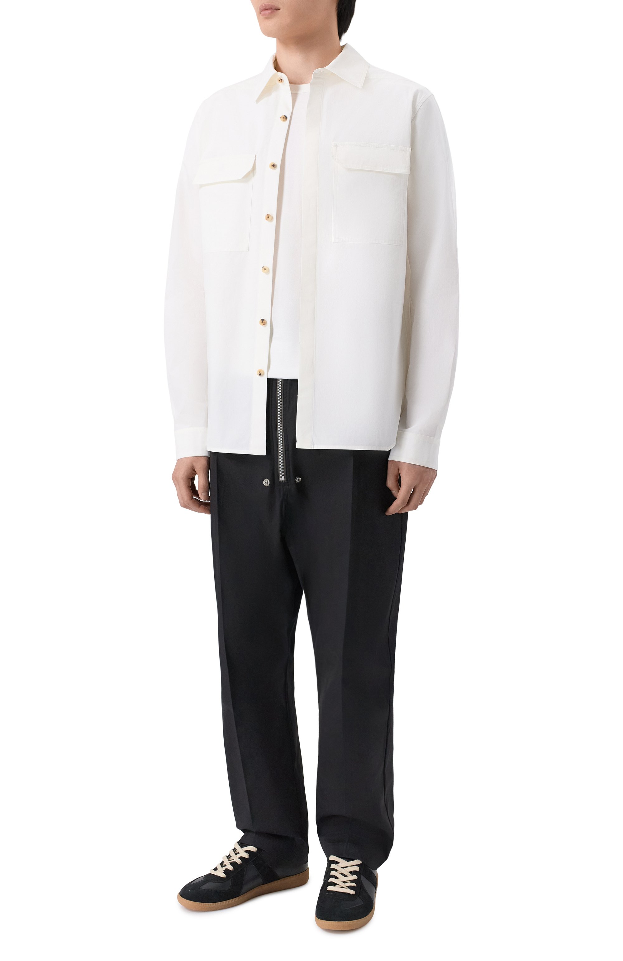 Хлопковая рубашка RICK OWENS, арт. RU01F2291/P, фото 2