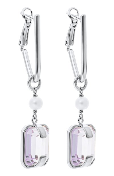 Серьги CRYSTALLINE JEWELLERY сиреневого цвета по цене 16060 руб., арт. 302WL, фото 3 Серьги CRYSTALLINE JEWELLERY, арт. 302WL, фото 3