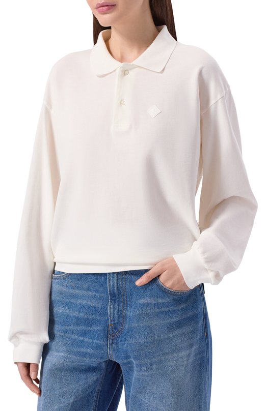 Хлопковое поло Haikure HEW54141TP003PX/FREDDIE Белый  HEW54141TP003PX/FREDDIE Фото 3