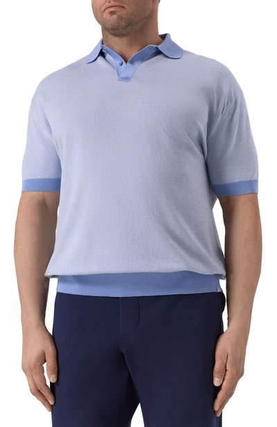 Поло из хлопка и кашемира PAUL&SHARK, арт. 25411604/3XL, фото 3