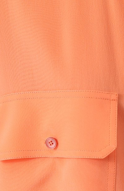 Шелковая блузка STELLA MCCARTNEY кораллового цвета по цене 69950 руб., арт. 386118/SY206, фото 5 Шелковая блузка STELLA MCCARTNEY, арт. 386118/SY206, фото 5