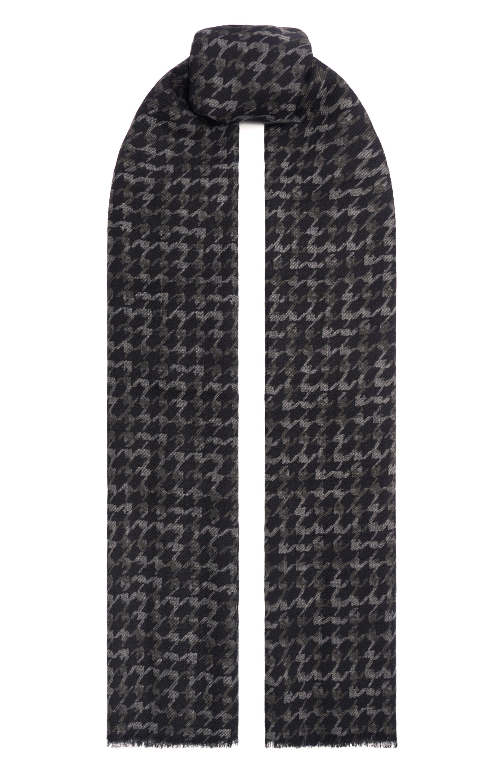Шерстяной шарф CORNELIANI темно-синего цвета по цене 43750 руб., арт. 28B384/2A29023, фото 1 Шерстяной шарф CORNELIANI, арт. 28B384/2A29023, фото 1