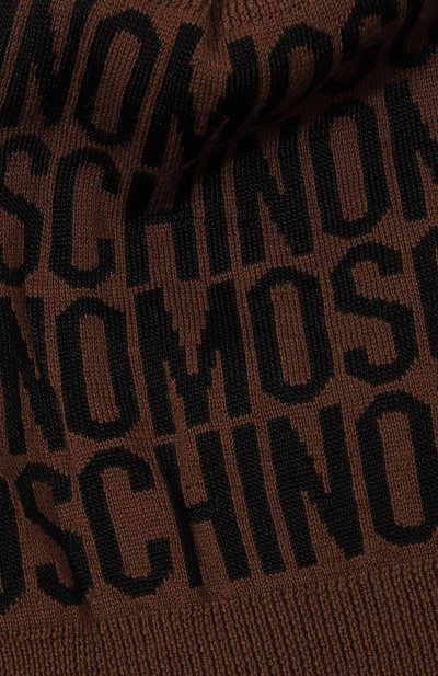 Шапка из шерсти и вискозы MOSCHINO коричневого цвета по цене 10550 руб., арт. A9206/8272, фото 3 Шапка из шерсти и вискозы MOSCHINO, арт. A9206/8272, фото 3