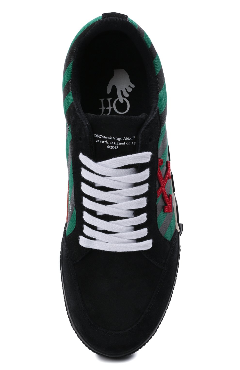 Комбинированные кеды vulcanized OFF-WHITE, арт. 0MIA085F21LEA0041025, фото 5