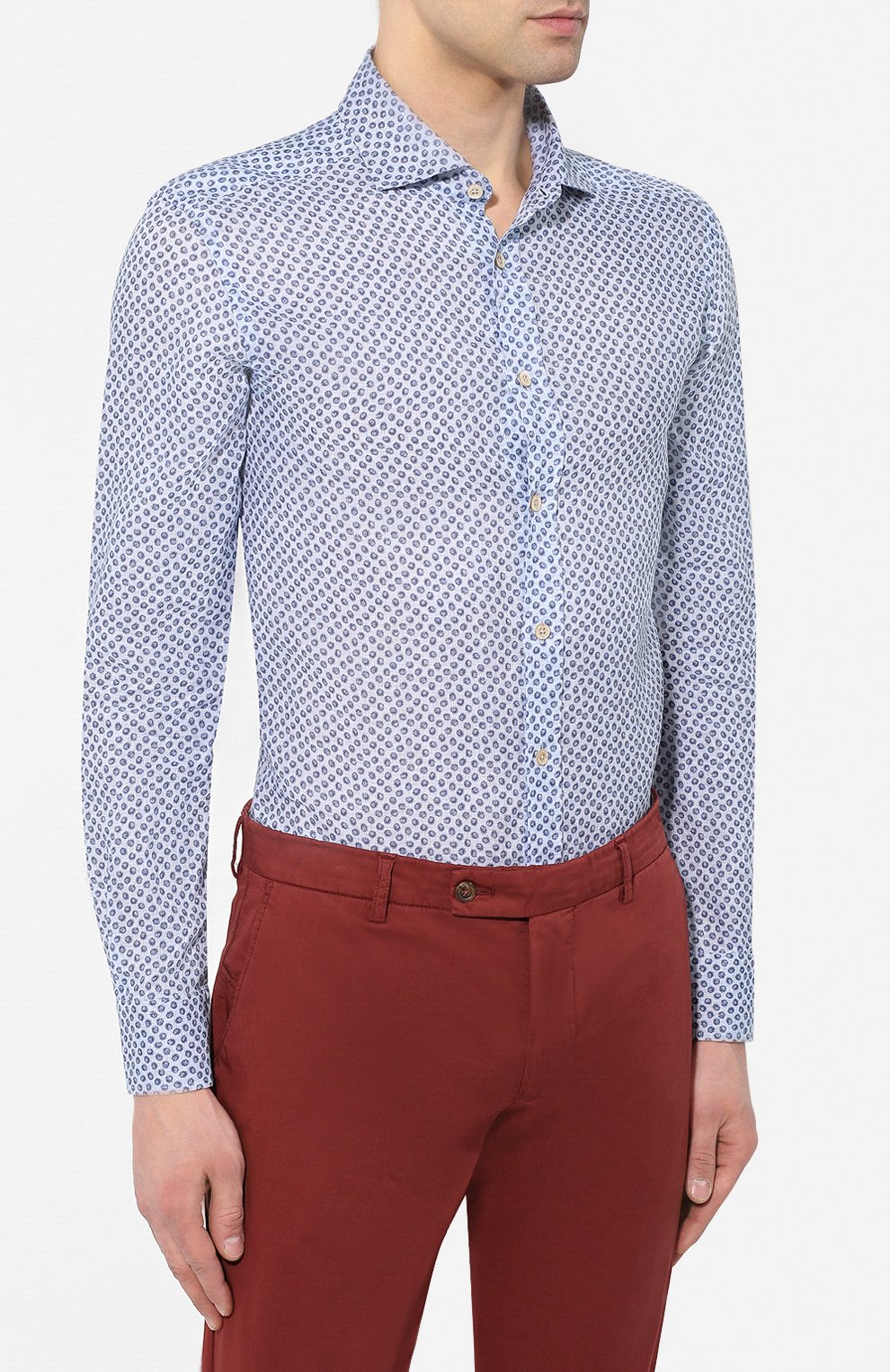 Льняная рубашка CORNELIANI, арт. 83P128-9111925/00, фото 3