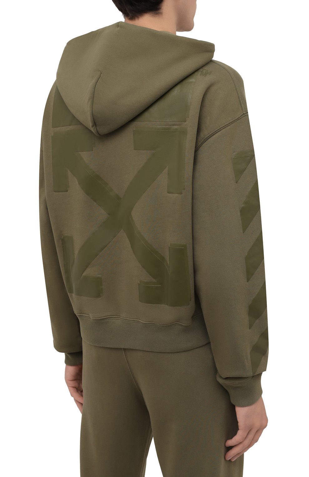 Хлопковое худи OFF-WHITE, арт. 0MBB037F21FLE007, фото 4