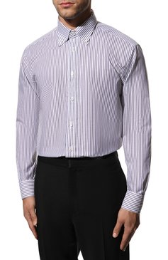 Сорочка из хлопка и льна BRIONI, арт. RCB80M/P104U, фото 4
