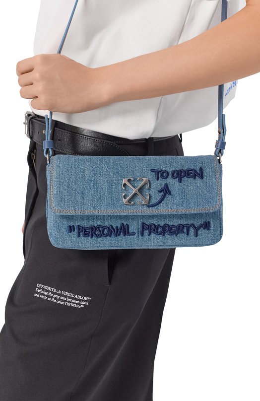 Сумка Jitney 0.7 Off-White 0WNN18IF25DEN001 Голубой  0WNN18IF25DEN001 Фото 2