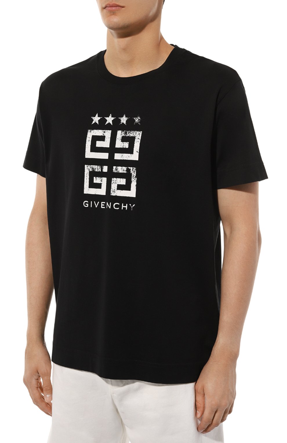 Хлопковая футболка GIVENCHY, арт. BM716R/3YEL, фото 3