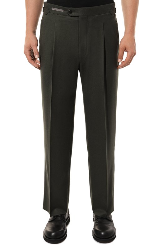 Шерстяные брюки Corneliani 944L26-9418111 Зелёный  944L26-9418111 Фото 3