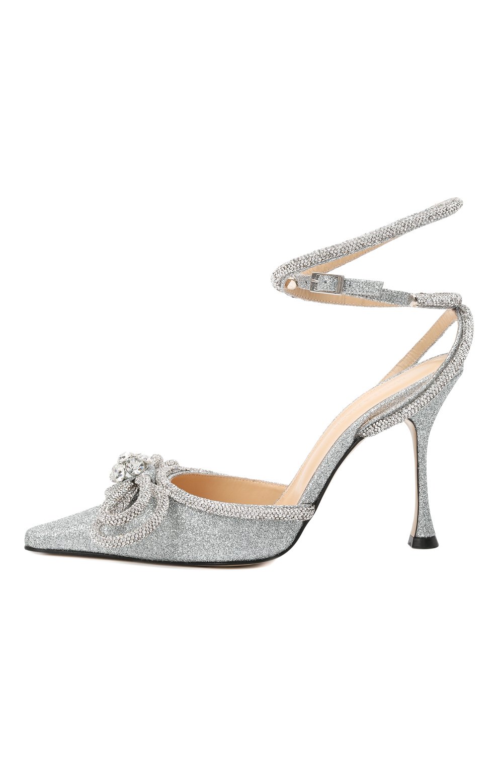 Тек стильные туфли double bow 100 MACH & MACH, арт. SS21-2204 GLITTER, фото 3