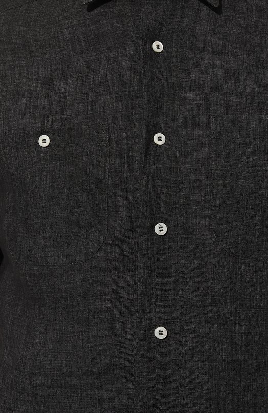 Льняная рубашка Brunello Cucinelli MF6300635 Серый  MF6300635 Фото 5
