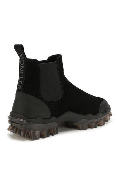 Замшевые челси MONCLER черного цвета по цене 61600 руб., арт. F1-09A-4F701-00-02S72, фото 4 Замшевые челси MONCLER, арт. F1-09A-4F701-00-02S72, фото 4