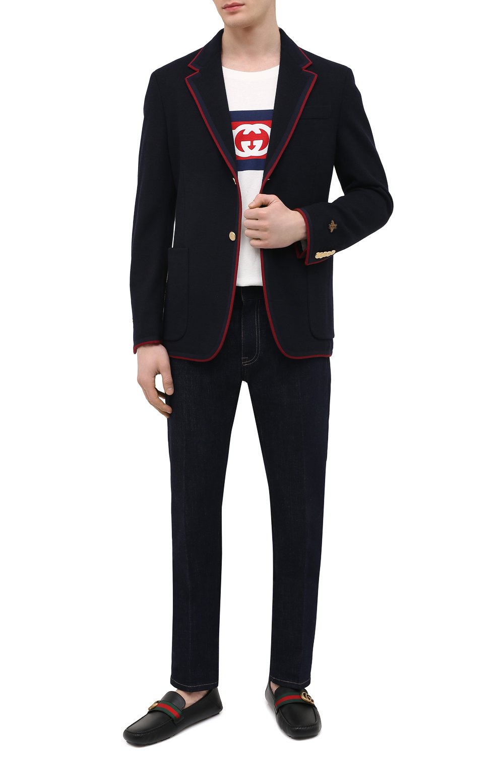 Кожаные мокасины GUCCI, арт. 450891/DTM10, фото 2