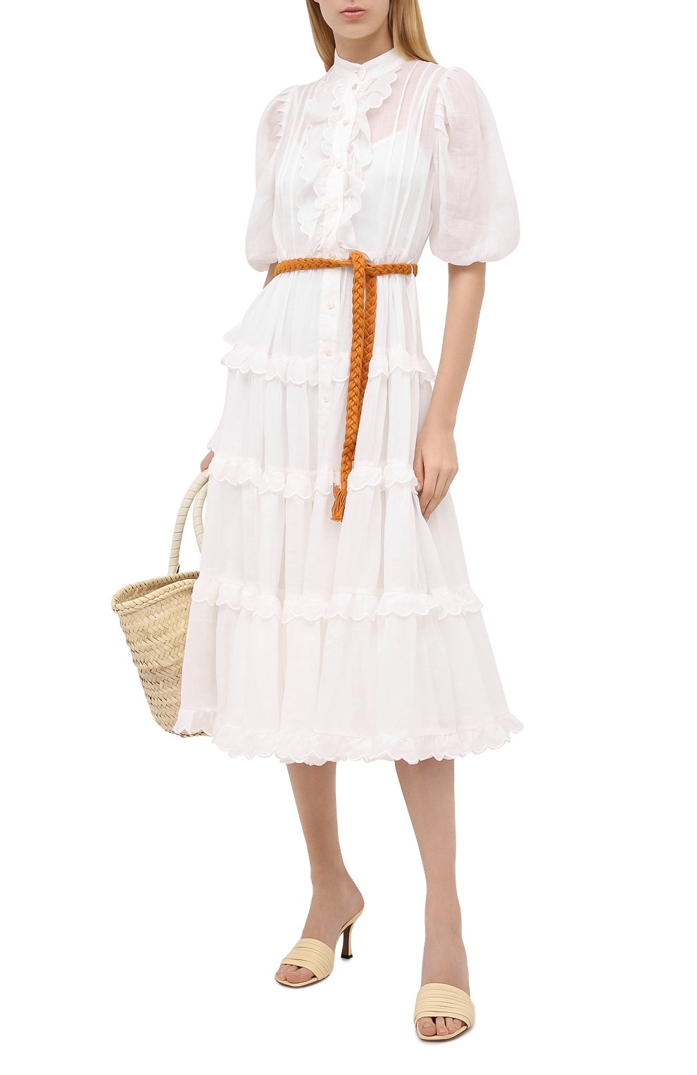 Платье ZIMMERMANN белого цвета по цене 111500 руб., арт. 8490DAME, фото 2 Платье ZIMMERMANN, арт. 8490DAME, фото 2