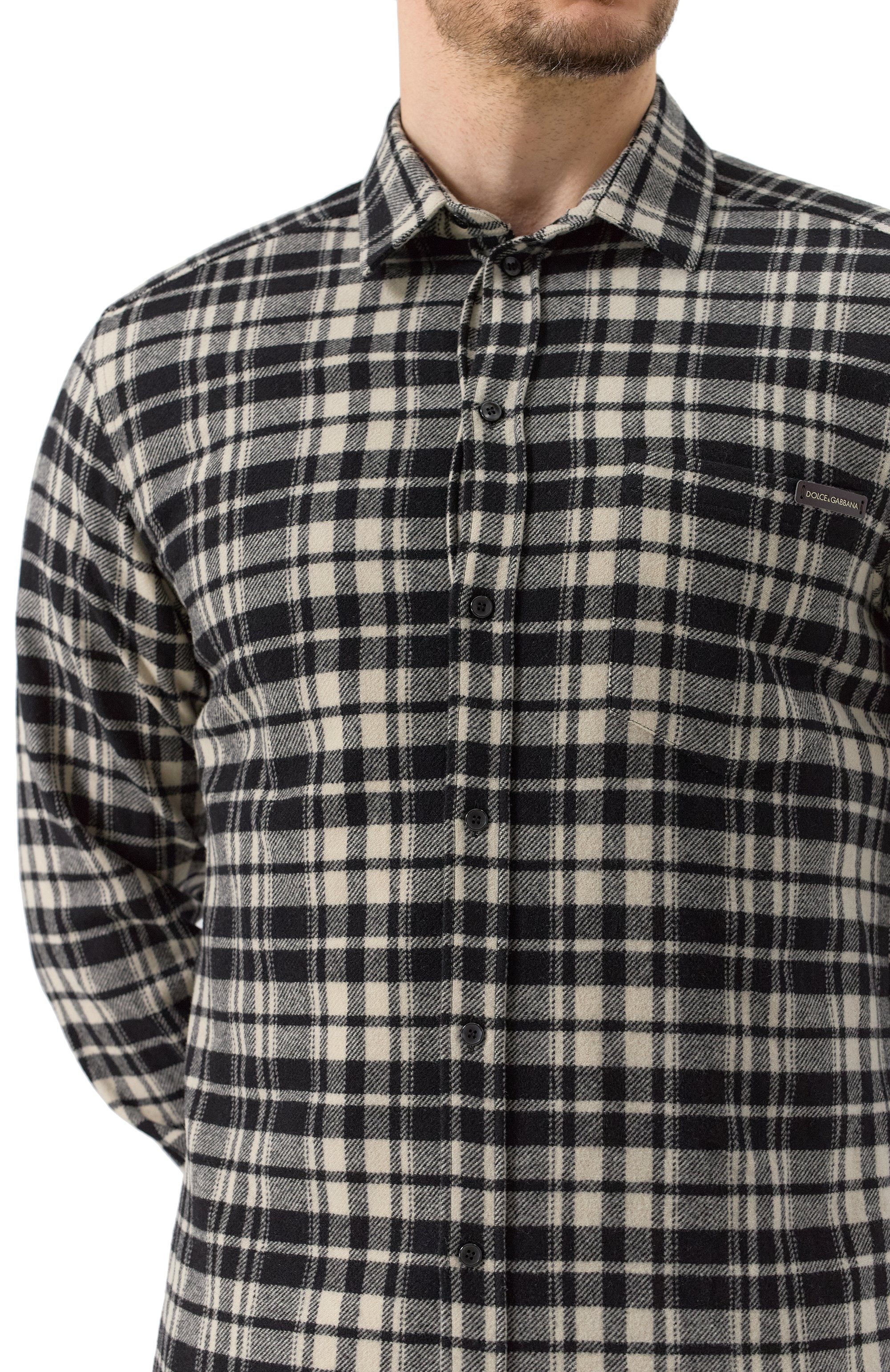 Шерстяная рубашка DOLCE & GABBANA, арт. G5JZ9T/FQMIC, фото 5