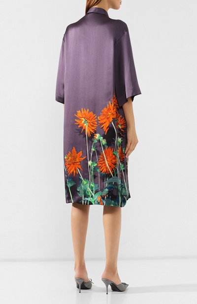 Атласное платье DRIES VAN NOTEN, арт. 192-31084-8408, фото 4