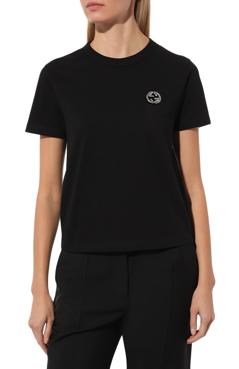 Хлопковая футболка GUCCI, арт. 748287/XJGDK, фото 3