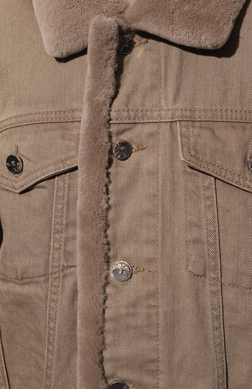 Джинсовая куртка с подкладкой из меха норки YANA DRESS, арт. 2-38-084-760МН, фото 5