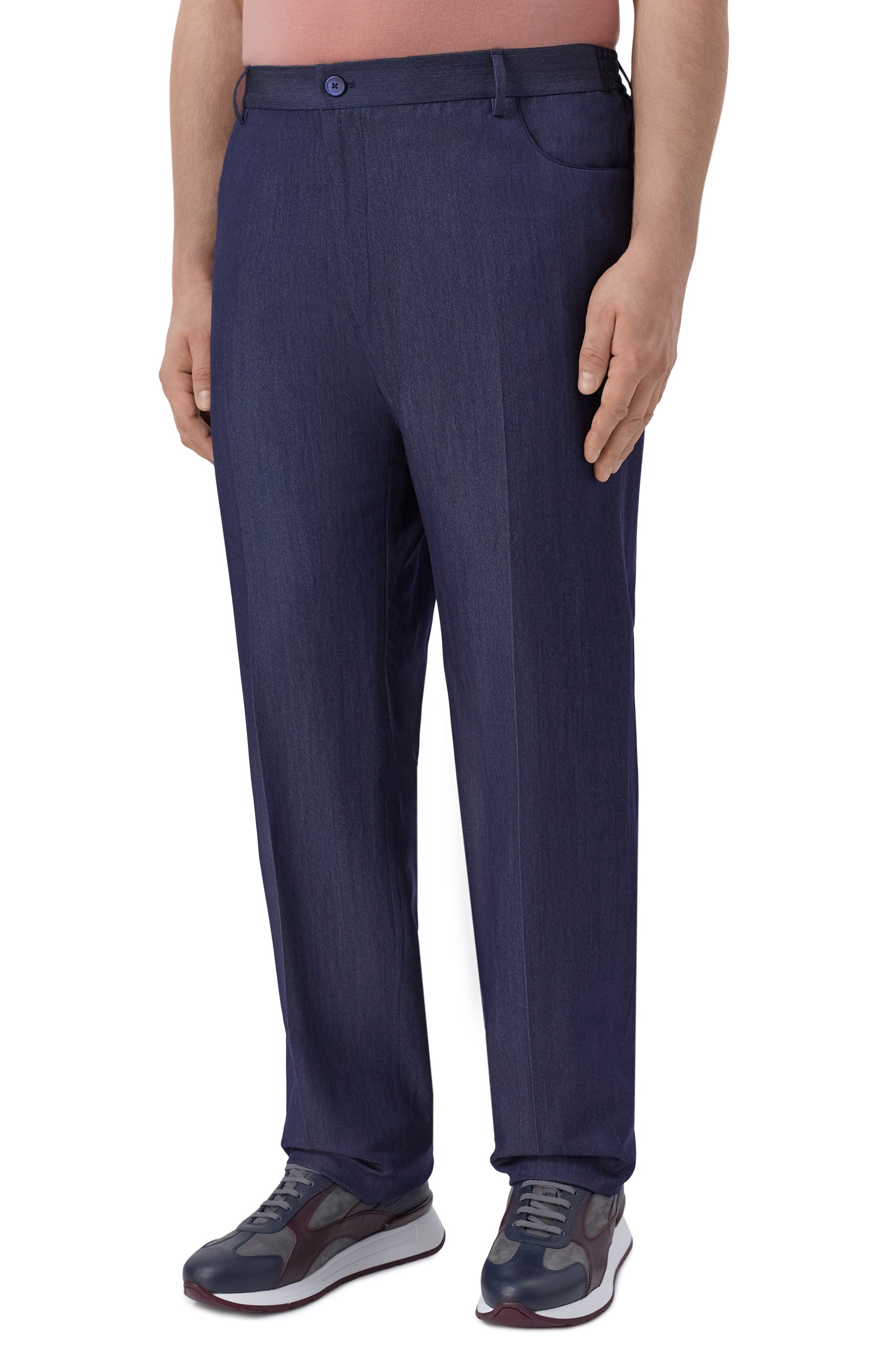 Брюки из шерсти и шелка STEFANO RICCI, арт. M1T80TA029/WABK1U, фото 3