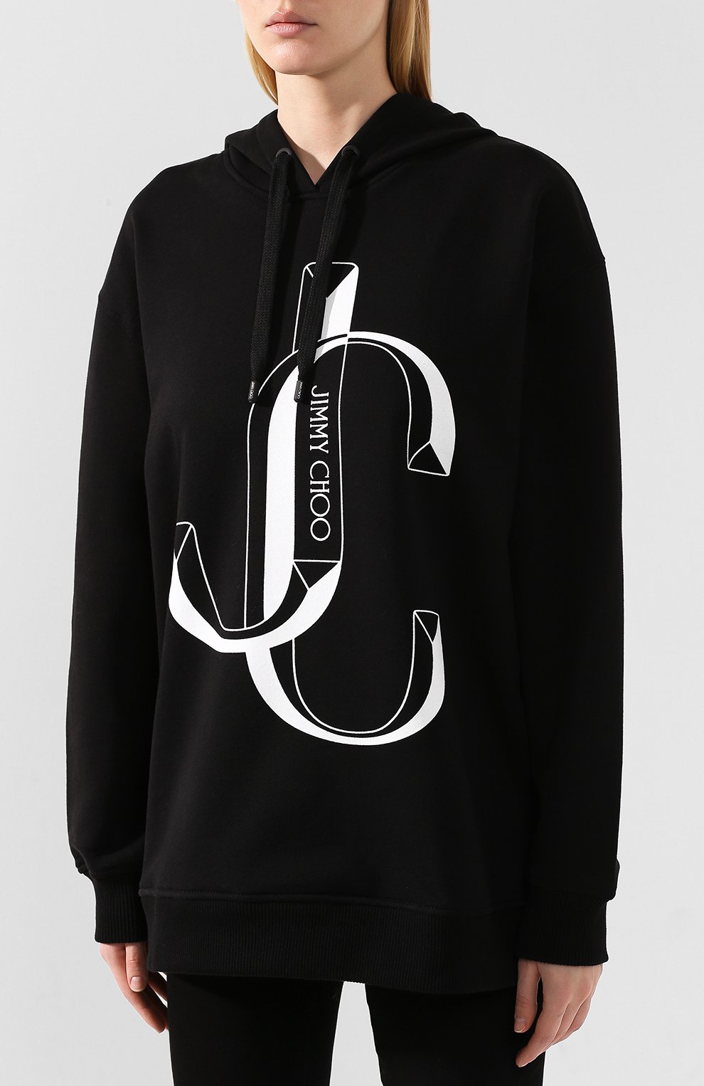 Хлопковое худи JIMMY CHOO, арт. JC-H00DIE/S005, фото 3