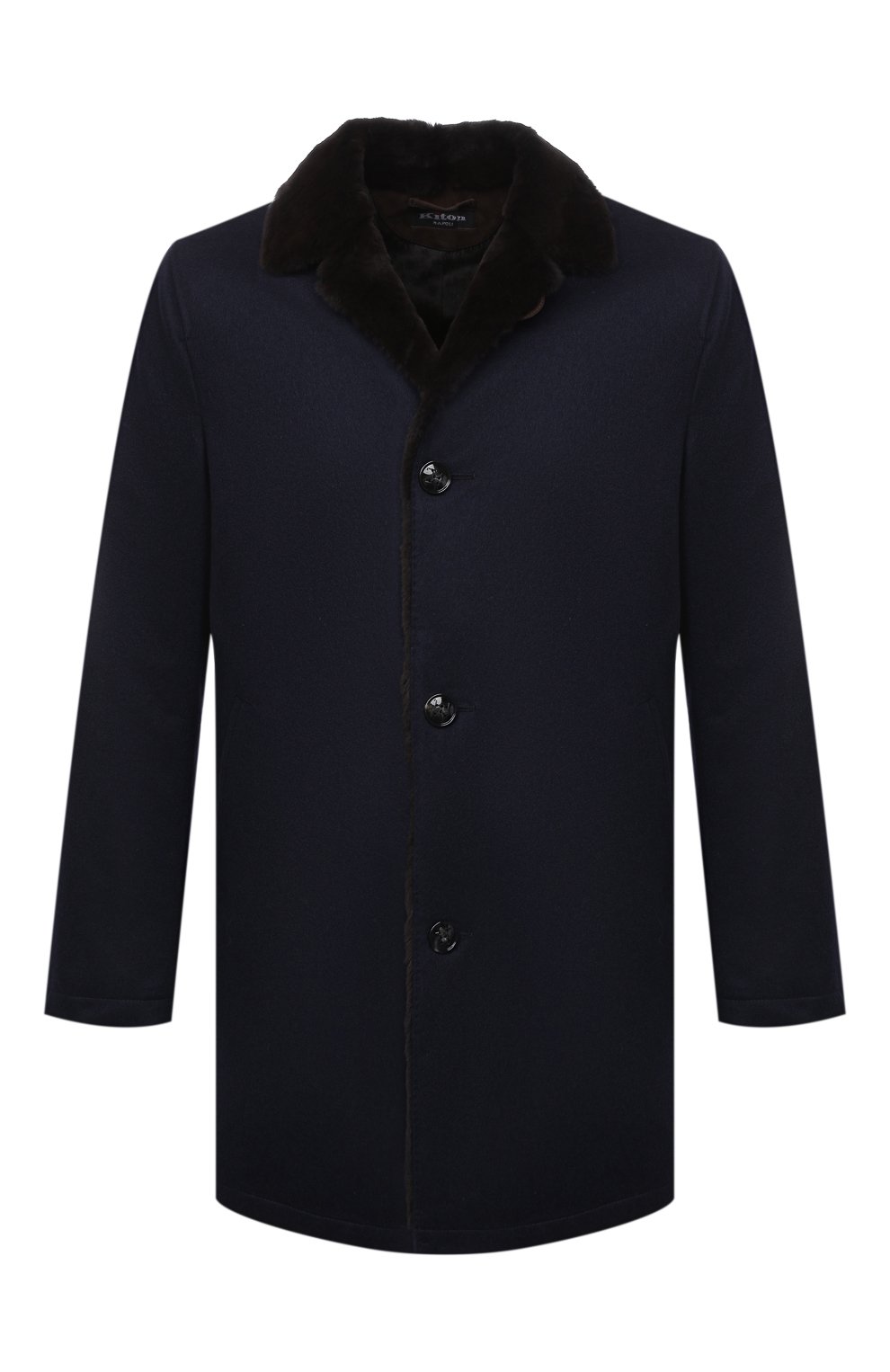 Кашемировое пальто с подкладкой из ласки KITON, арт. UW0480MV03R70, фото 1