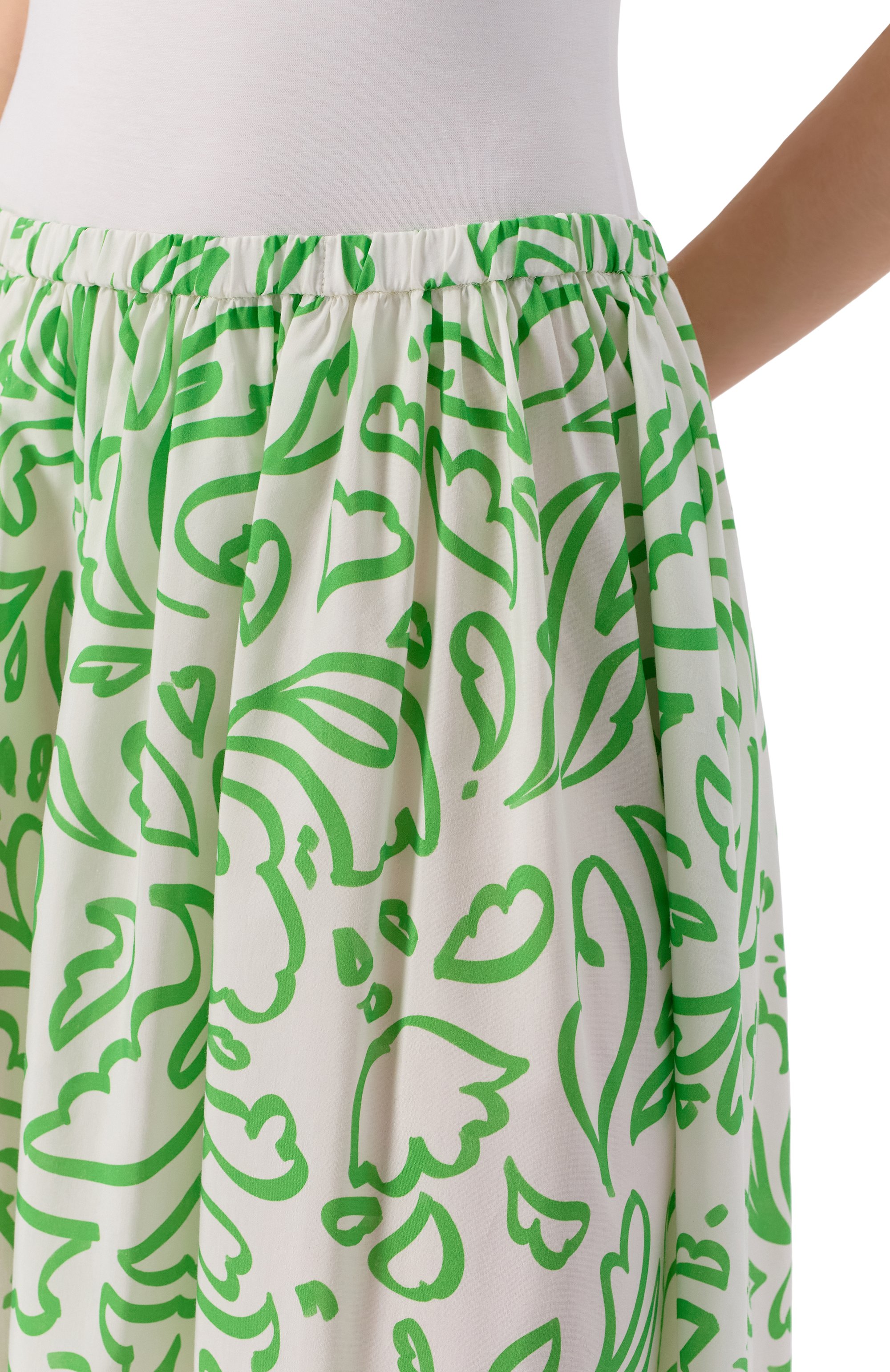 Юбка из хлопка и шелка ХОХЛОМА Х АЛЕНА АХМАДУЛЛИНА, арт. WTS2243, фото 5