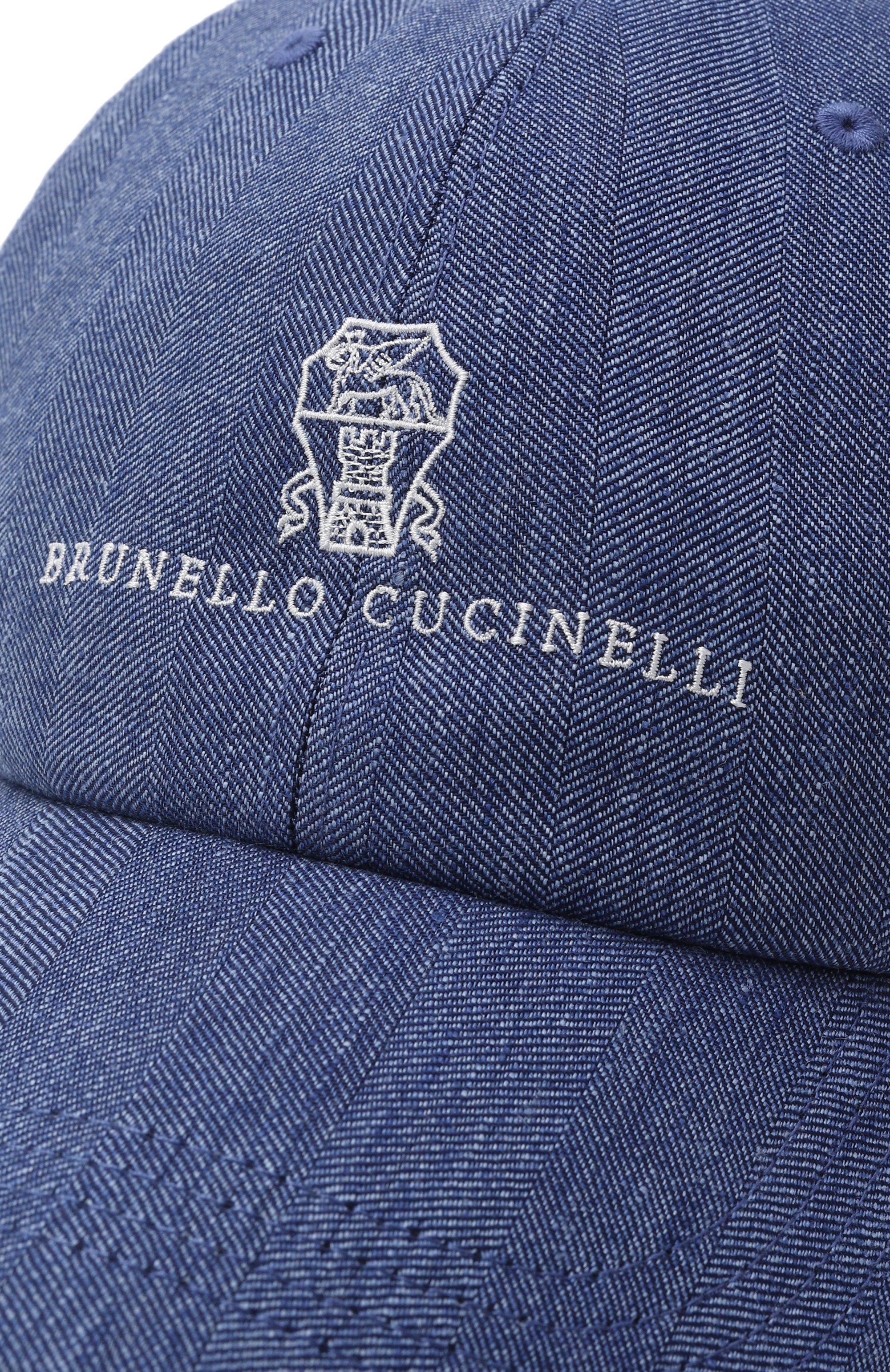 Бейсболка изо льна и шерсти BRUNELLO CUCINELLI, арт. MZ4089850, фото 3