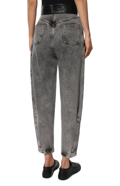 Джинсы ULYANA SERGEENKO серого цвета по цене 120000 руб., арт. PNT005SS21Denim 0028дж, фото 4 Джинсы ULYANA SERGEENKO, арт. PNT005SS21Denim 0028дж, фото 4
