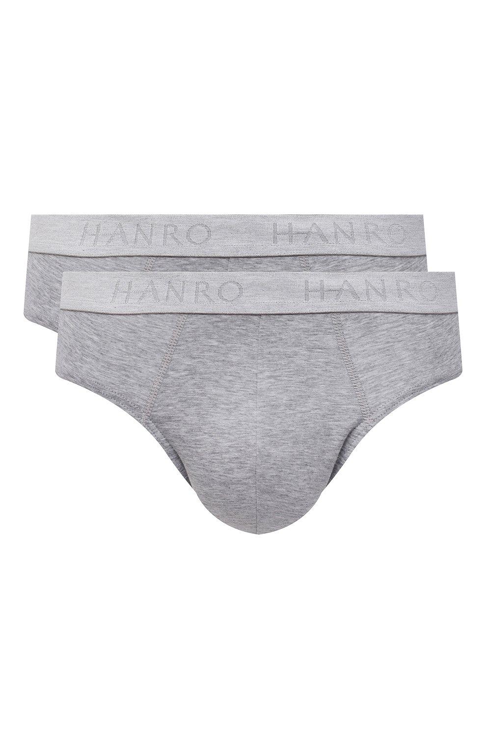 Комплект из двух брифов HANRO светло-серого цвета по цене 5210 руб., арт. 073075, фото 1 Комплект из двух брифов HANRO, арт. 073075, фото 1