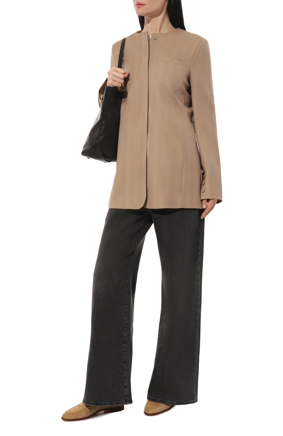 Пенни-лоферы из нубука SANTONI светло-коричневого цвета по цене 61550 руб., арт. WUSF59962HAFSSV9, фото 2 Пенни-лоферы из нубука SANTONI, арт. WUSF59962HAFSSV9, фото 2