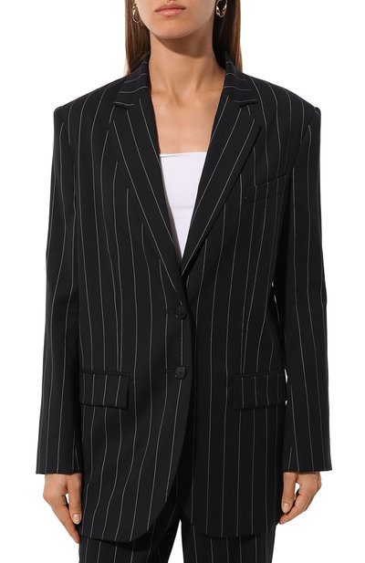 Жакет из шерсти и вискозы IRO темно-синего цвета по цене 69950 руб., арт. WP07HAWAT, фото 3 Жакет из шерсти и вискозы IRO, арт. WP07HAWAT, фото 3